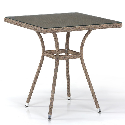 стол из иск. ротанга t282bnt-w56-70x70 light brown в Сыктывкаре
