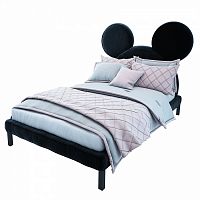 кровать детская односпальная 120х200 см черная mickey mouse в Сыктывкаре