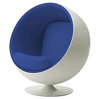 детское кресло eero ball chair бело-синее в Сыктывкаре