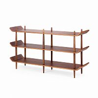 стеллаж bentwood двойной темно-коричневый в Сыктывкаре
