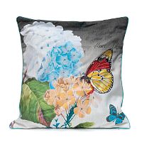 декоративная подушка голубая гортензия botanical style в Сыктывкаре