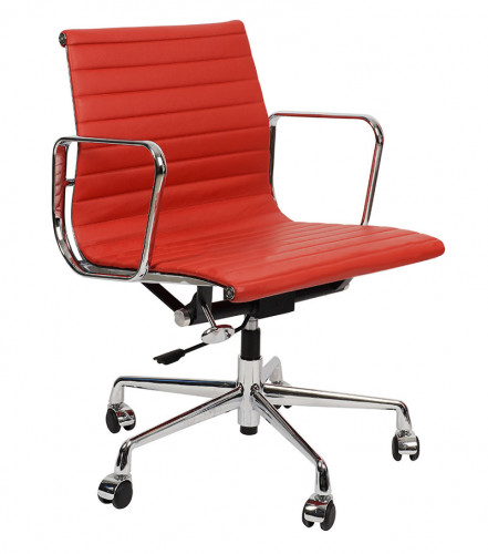 кресло eames style красная кожа в Сыктывкаре