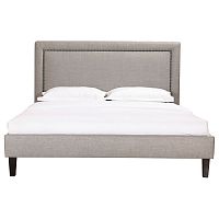 кровать двуспальная 180х200 серая laval upholstered в Сыктывкаре