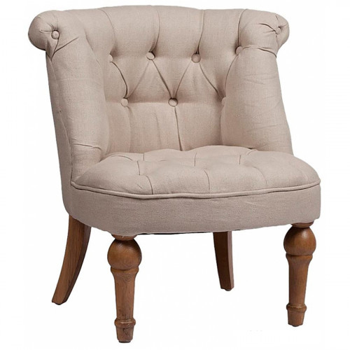 кресло sophie tufted slipper chair бежевое в Сыктывкаре
