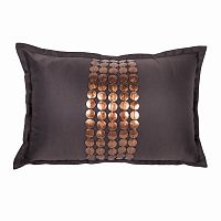 декоративная подушка handwork exclusive прямоугольная коричневая в Сыктывкаре