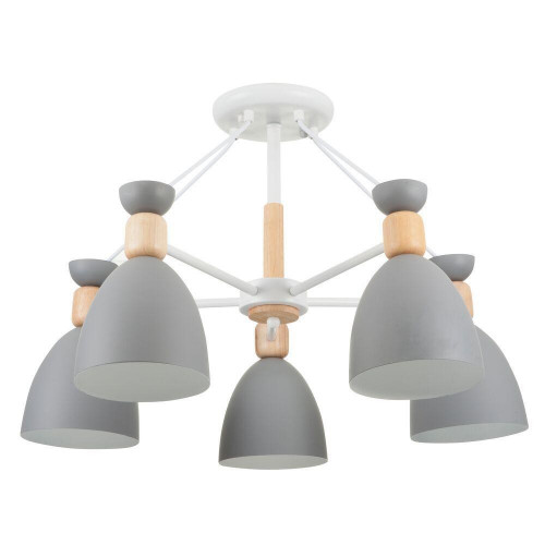 потолочная люстра freya delia fr5033cl-05w серая в Сыктывкаре
