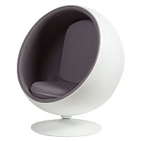 кресло eero ball chair серое в Сыктывкаре