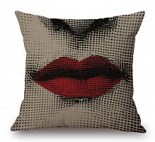подушка с портретом лины пьеро форназетти red lips в Сыктывкаре