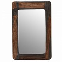 зеркало деревянное настенное со скругленными углами brown wood в Сыктывкаре