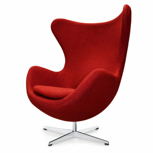 кресло egg chair темно-красное в Сыктывкаре