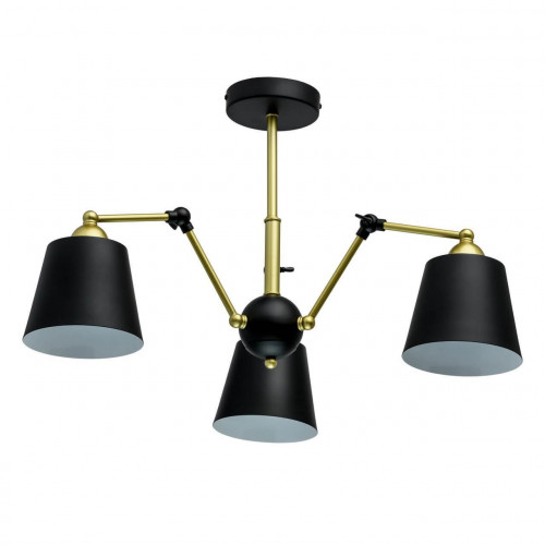 потолочная люстра mw-light таун 5 691011403 черная в Сыктывкаре