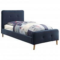 кровать button tufted flannelette navy 90х200 в Сыктывкаре