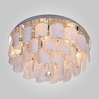 потолочная люстра eurosvet cascade 80117/9 хром/белый в Сыктывкаре
