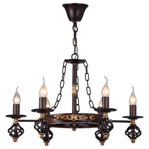 подвесная люстра arte lamp cartwheel a4550lm-6ck в Сыктывкаре