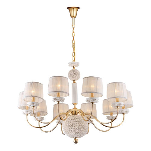 подвесная люстра crystal lux adagio sp10 белая в Сыктывкаре