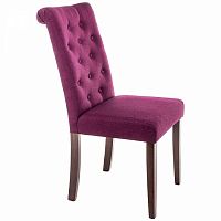 стул деревянный amelia dark walnut / fabric purple в Сыктывкаре