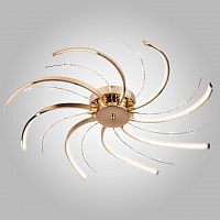 потолочная светодиодная люстра eurosvet twist 90054/8 золото в Сыктывкаре