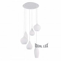 подвесная люстра ideal lux soft sp6 bianco в Сыктывкаре