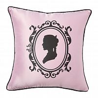 подушка с изображением женского силуэта ladies' profile pink в Сыктывкаре