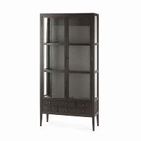 книжный шкаф altino витрина коричневый в Сыктывкаре