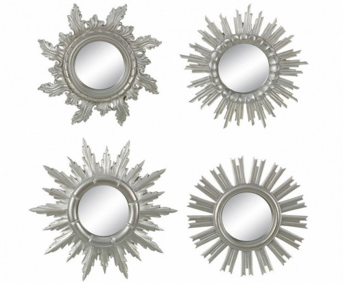 комплект зеркал-солнце в серебряных рамах silver sunny, 4 штуки в Сыктывкаре