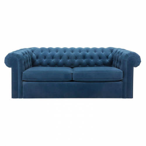 диван chesterfield прямой синий в Сыктывкаре