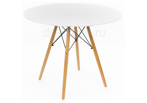 стол деревянный eames style 90 см белый в Сыктывкаре