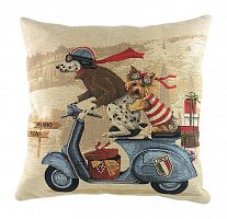 подушка с картинкой scooter dogs blue в Сыктывкаре