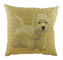 подушка с фото белого терьера westie в Сыктывкаре