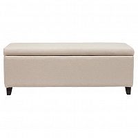 оттоманка dean upholstered storag бежевая в Сыктывкаре