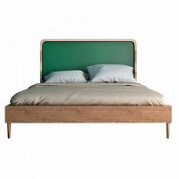 кровать деревянная двуспальная 160х200 зеленая ellipse в Сыктывкаре