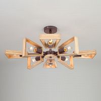 потолочная люстра eurosvet klark 70056/8 кофе в Сыктывкаре