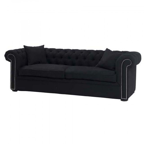 диван black linen прямой черный в Сыктывкаре