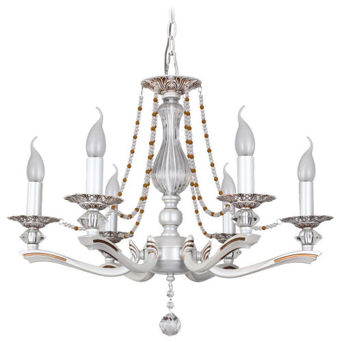 подвесная люстра idlamp eloisa 259/6-whiteplatina в Сыктывкаре