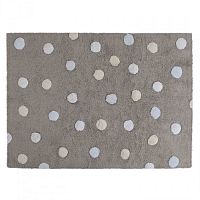 ковер tricolor polka dots серый голубой в Сыктывкаре