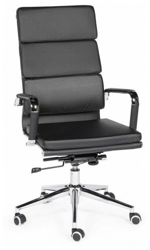 кресло для руководителя norden chairs зуум, обивка: искусственная кожа, цвет: экокожа черная в Сыктывкаре