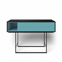 консоль с ящиками на металлических ножках голубая quadro new в Сыктывкаре