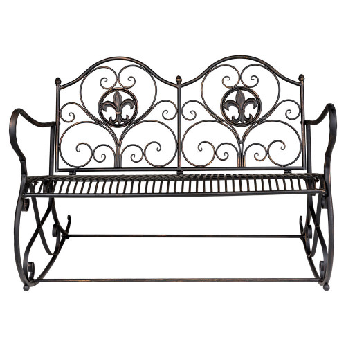 металлическая скамья-качалка «англетер» (черный антик) в Сыктывкаре
