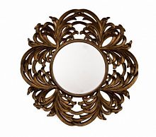 зеркало круглое большое в резной раме round leaf в Сыктывкаре