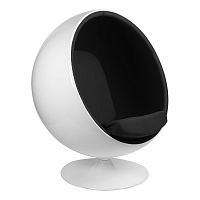 кресло eero aarnio style ball chair черное в Сыктывкаре