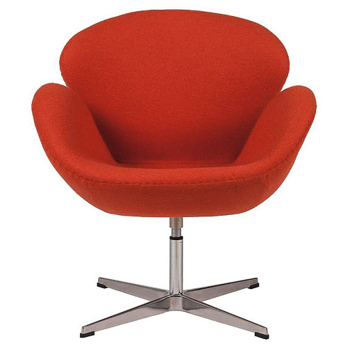 кресло swan chair красное в Сыктывкаре