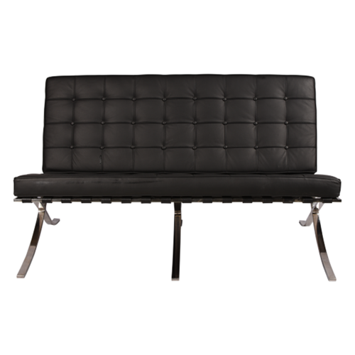 диван barcelona style loveseat sofa прямой черный в Сыктывкаре