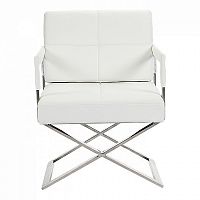кресло aster x chair кожа белое в Сыктывкаре