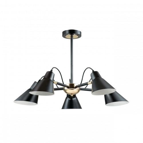 потолочная люстра lumion naomi 3709/5c черная в Сыктывкаре