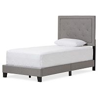 кровать paris linen upholstered gray 120х200 в Сыктывкаре