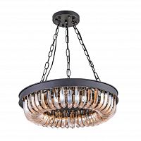 люстра terra black amber d50 черная, стекло янтарного цвета в Сыктывкаре