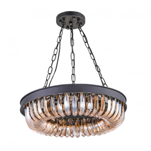 люстра terra black amber d50 черная, стекло янтарного цвета в Сыктывкаре