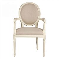 кресло vintage french round молочный/кремовый лен в Сыктывкаре