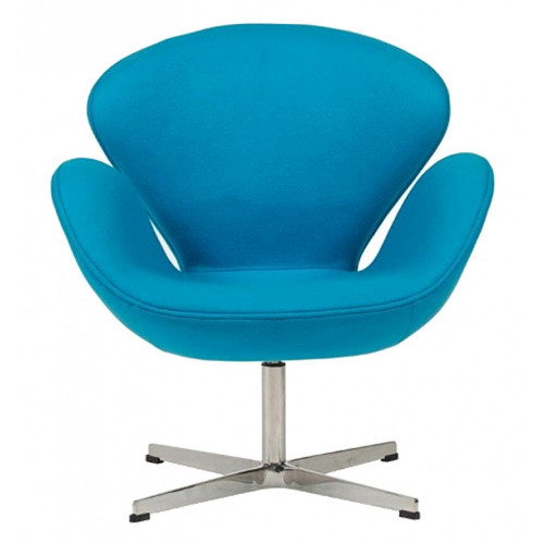 кресло swan chair кашемир голубое в Сыктывкаре