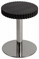 стол журнальный onduline 1 - ash wengé stained chromed metal 180392-1 черный в Сыктывкаре
